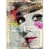 tableau audrey hepburn vintage pop art