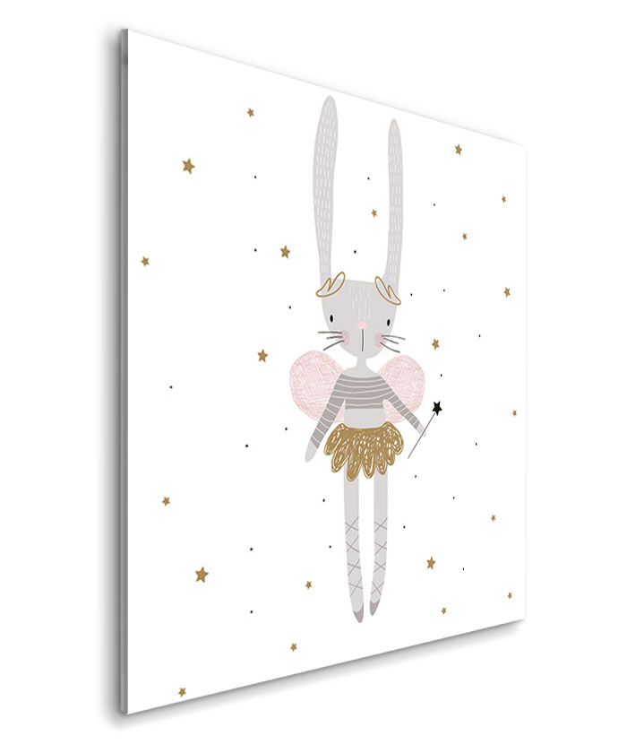 tableau chambre petite fille fee lapine