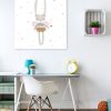 tableau chambre petite fille fee lapine