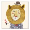 tableau chambre enfant lion