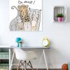tableau chambre enfant animaux selfie