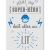 tableau chambre d'enfant citation super héros humoristique