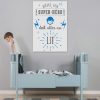 tableau chambre d'enfant citation super héros humoristique