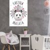 tableau deco chambre enfant panda hakuna matata scandinave