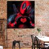 tableau deco deadpool pop art