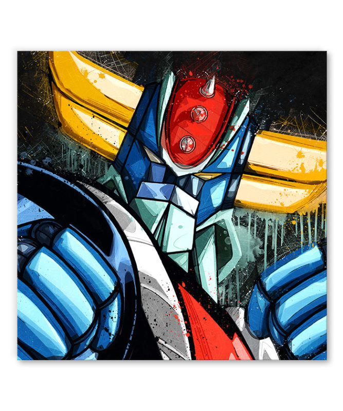 tableau deco Goldorak pop art