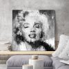 tableau deco Marilyn Monroe noir et blanc
