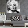 tableau deco Marilyn Monroe noir et blanc