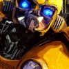 tableau deco mural bumblebe transformers pop art