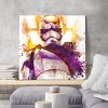 tableau deco mural star wars capitaine phasma stormtrooper