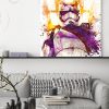 tableau deco mural star wars capitaine phasma stormtrooper