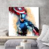 tableau deco mural captain america