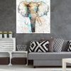 tableau deco elephant aquarelle
