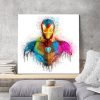 tableau deco iron man aquarelle