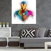 tableau deco iron man aquarelle