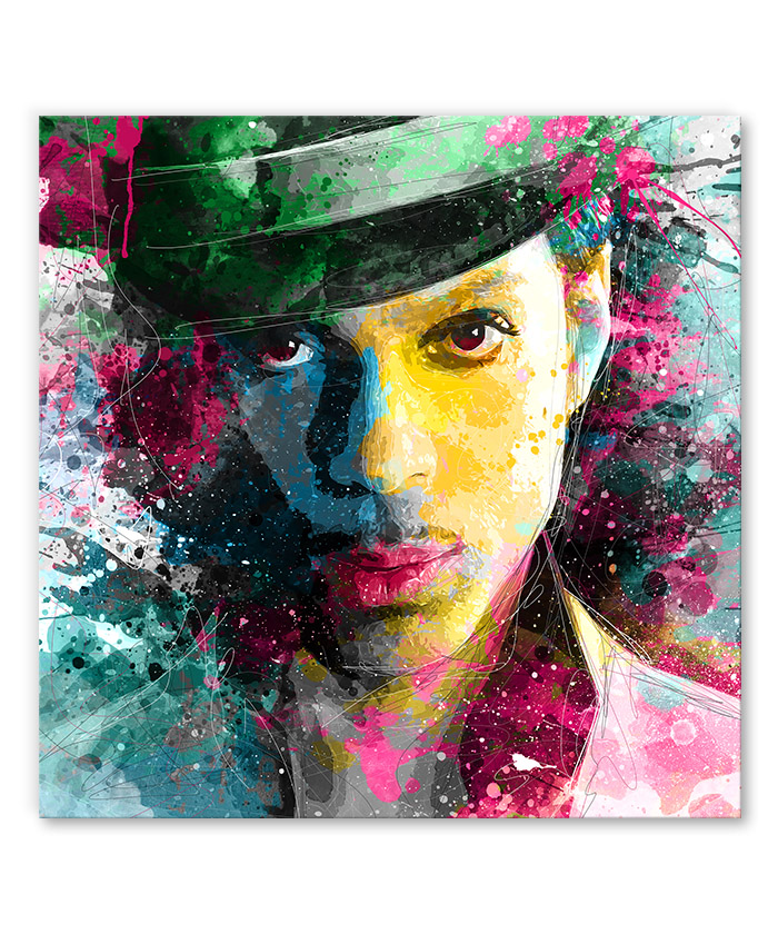 tableau chanteur prince pop art