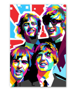 tableau deco pop art les Beatles