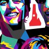 tableau deco pop art les Beatles