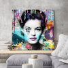 tableau deco pop art Romy Schneider street art