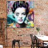 tableau deco pop art Romy Schneider street art