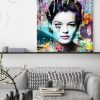 tableau deco pop art Romy Schneider street art