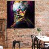 tableau deco street art torse homme pop art