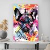 tableau-deco pop art street bulldog francais chien