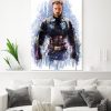 tableau super héros captain america de marvel