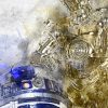 tableau deco stars wars R2d2 et Sispo