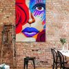 tableau deco street art portrait de femme