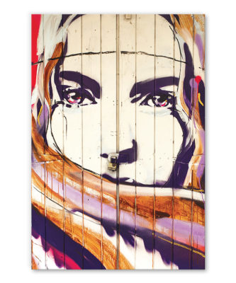 Tableau Street Art Panthere Rose