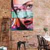 tableau deco street art regard de femme
