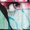 tableau deco street art regard de femme