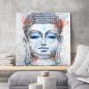 tableau decoratif bouddha aquarelle zen