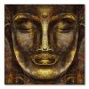 tableau mural décoratif zen bouddha doré méditation
