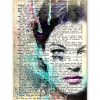 tableau Romy Schneider vintage pop art