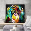 tableau singe peinture pop art