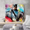 tableau deco mural captain america bande dessinée