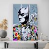 tableau batman street art collage