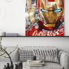 tableau deco iron man pop art