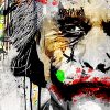 tableau joker street-art pochoir