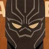 tableau deco black panther marvel minimaliste