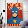 tableau captain america super heros marvel minimaliste