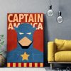 tableau captain america super heros marvel minimaliste
