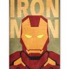 tableau iron man super héros marvel minimaliste