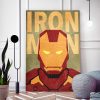 tableau iron man super héros marvel minimaliste