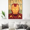 tableau iron man super héros marvel minimaliste