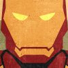 tableau iron man super héros marvel minimaliste