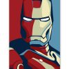 tableau iron man avengers pop art style affcihe obama