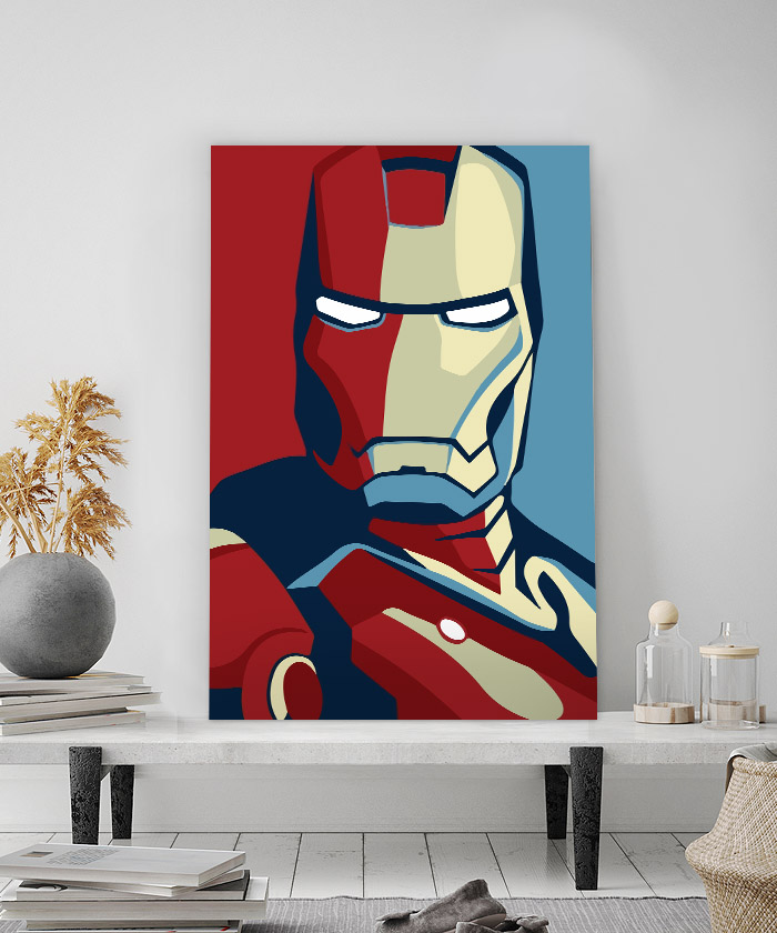 Tableau déco Iron Man Obama-style - Tableau Deco